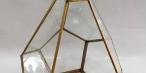 Iron Golden Metal Gold Plated Diamond Lantern