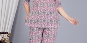 Ladies Cotton Night Suit