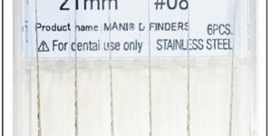 Mani D Finders 21mm (Pack of 6) Dental Root Canal Hand Files