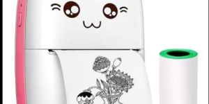 Mini Thermal Printer Gift Box Inkless Bluetooth Pocket Printer with Pouch