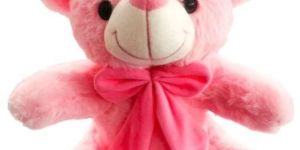 Baby Pink Sitting Teddy Bear Soft Toy