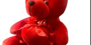 Red Sitting Teddy Bear Soft Toy