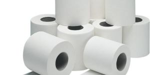 White Toilet Paper Roll