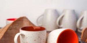 Dotted Ceramic Tea Cup