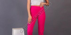 Pocket Style Pink Straight Pant