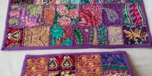 Embroidery Patchwork Pillow Cover