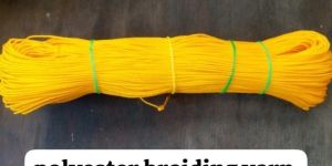 Yellow Braided Polyester Yarn