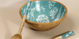 Wooden Salad Bowl Set