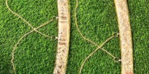 36 Inch Hand Carved Heavy Brass Sword