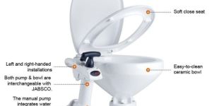 Caravan Boat Yacht Manually Operated Marine Toilet Regular