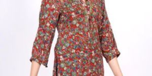 Cotton Silk Kalamkari Printed Kurti