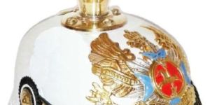 New Helmet German Leather Prussian Pickelhaube Collectible Militaries