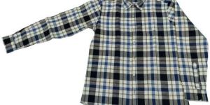 RFD Indigo Navy Mens Full Sleeve Check Shirt