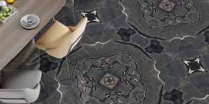 Black Blood Bookmatch High Gloss Floor Tiles