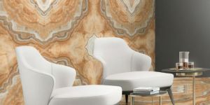 Casata Peach Bookmatch Glossy Porcelain Tiles
