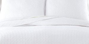 Solid White Kantha Quilt