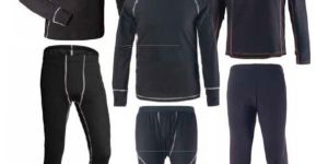 Mens Black Thermal Top and Lower Set