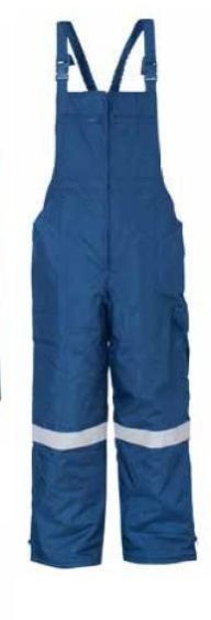 Mens Blue Working Bib Pant