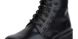 CS-005 Mens Black Leather Boots