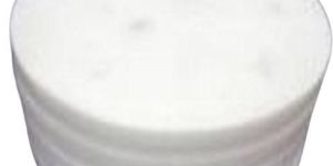 4x4 Inch Round White Marble Coaster