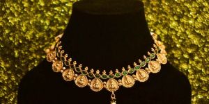Brass Golden Necklace Set