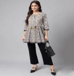 Ladies a Line Cotton Top