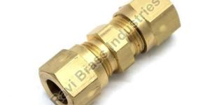 Brass Metric Compression Union