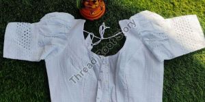 White Chikankari Blouse