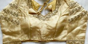 Golden Silk Sequence Blouse