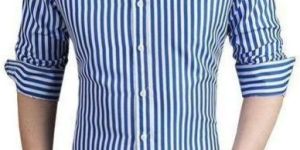 Mens Striped Cotton Formal Shirt
