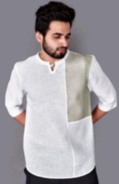 Mens Chinese Collar T-shirt