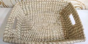 Rectangular Wooden Tray Basket