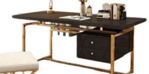 Fancy Modern Metal Writing Desk