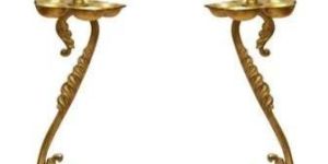 Decorative Peacock Brass Oil Lamp