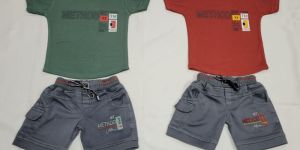 Boys Half Pant & Printed T-Shirt Set