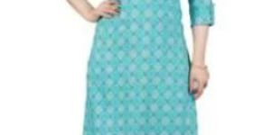 Green Checked Kurti