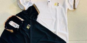 T-shirt burberry collar