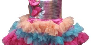 Party Wear Kids Fancy Net Frock
