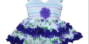 Navy Blue Kids Cotton Frock