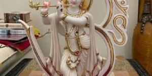 Marble Lord Krishna Statue