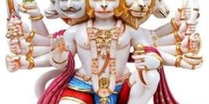 Marble Panchmukhi Hanuman Ji Statue