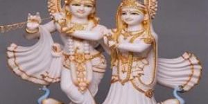Marble Radhakrishna Jugal Jodi Statue