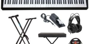 New Kurzweil PC4 88 Key Synthesizer Workstation with Stand B