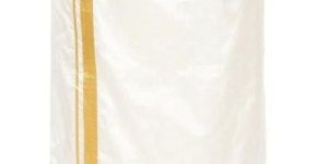 Mens White Silk Dhoti