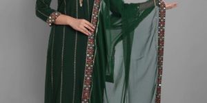 Rayon Straight Kurta Pant Dupatta Set