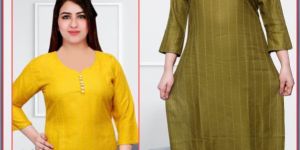 a 41 Cotton Straight Kurti