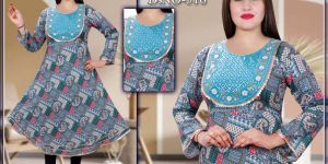 a 55 Cotton a Line Kurti