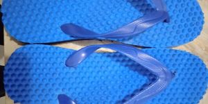 Slipper Chappal Blue Dotted