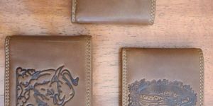 Mens Leather Embossed Wallets