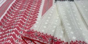 Multicolor Jamdani Bangladeshi Dhakai Saree ...